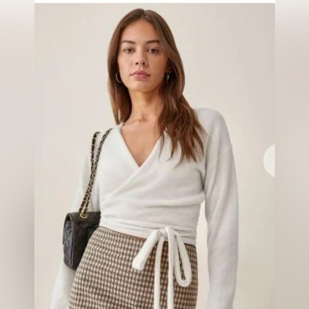 Reformation wrap sweater